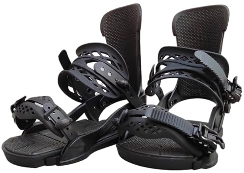 Nylon vuxen snowboardbindningar storlek justerbar (S svart)