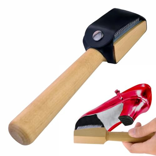 Wooden Dance Shoes Cleaner with Suede Sole Wire Brush - Practical Handheld Tool to Clean, Refresh & Restore Scuff Marks for Ballet, Ballroom, Swing & Latin Dance Shoes