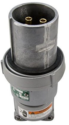 APPLETON ACP6044BC 250 VDC, Clamping Ring Plug, 4 Pole, Aluminum, Metallic, 60 AMP, NEMA 4X, 4 Wire, 600 VAC