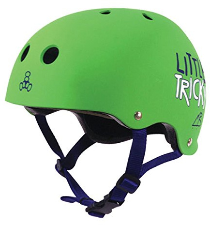 Triple 8 Kinder Skateboardschützer Little Tricky Brainsaver V2 Sporthelme, Grün, Einheitsgröße