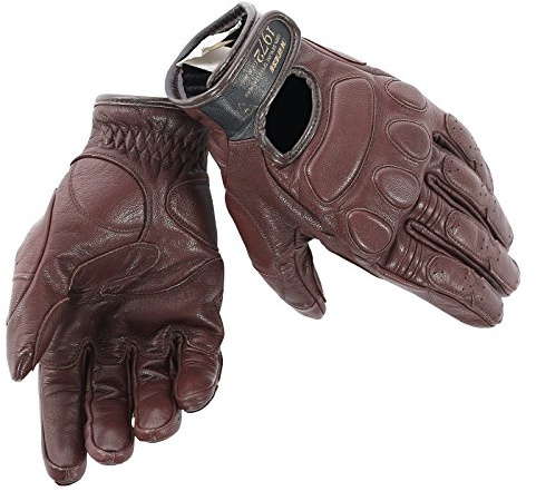 Dainese - Blackjack Unisex Gloves, Moto Guantes de Cuero para Verano, Estilo Retro Vintage, Clásico, Guantes Moto Hombre y Mujer, Elásticos, Reforzados y Transpirables