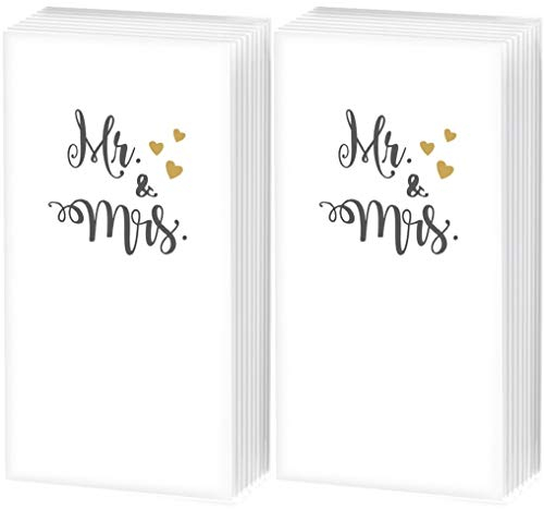 20 Taschentücher (2x10) Mr. & Mrs. | Freudentränen | Hochzeit | Geschenk