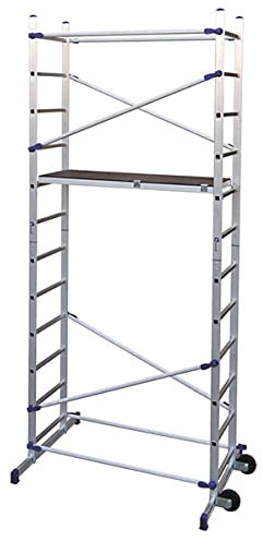 Echafaudage domestique : Hauteur de travail max 4.36m - PN/CLI