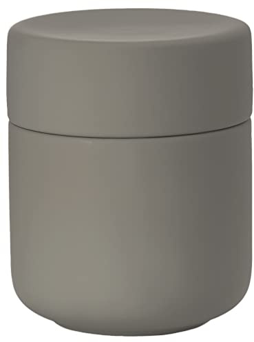 Zone Denmark Ume Taupe Cosmetic Jar - Elegant and Functional Storage Solution for Your Beauty Essentials, Infusing Scandinavian Design into Your Vanity Space - Beige (Taupe)