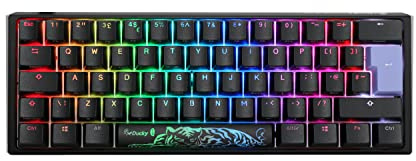 Ducky One3 Classic Black Mini RGB Silent Red Cherry MX Switch Keyboard - UK Layout