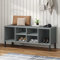 ZEYUAN Schuhregal, Shoe Rack, Schuhständer, Schuh Regal, Schuhschrank, Schuhe Regalsystem, Kleinmöbel, Oslo mit Metallbeinen Grau 106x35x45 cm Massivholz