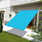 Premium 3x4m Markise Baldachin 95% UV-Block reißfest ideal für Balkon Terrasse Garten Blau