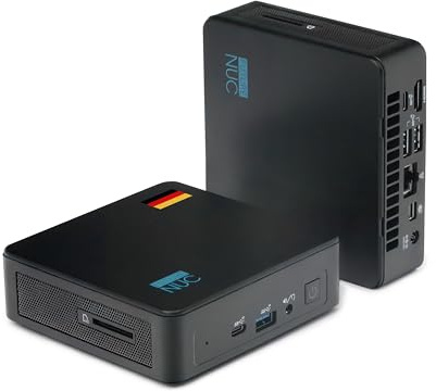 FutureNUC Mini-PC Intel® Celeron™ N150 (4x 3,6GHz) • Grafica UHD • NUC Barebone da assemblare • WiFi 6E, LAN 1,0 Gbit/s, HDMI 2.1, USB-C, Mini Display Port, VESA-Mount • Home & Office PC