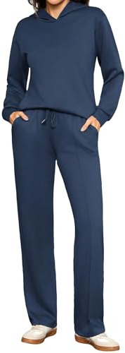 Totatuit Conjunto deportivo mujer elegante sudadera con capucha pantalón | Conjunto Casual, Estilo Diario, Uso Casual, Combinación Versátil
