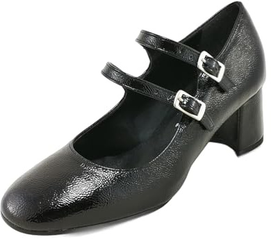 Cinzia Soft IC9117 003 - Décolleté Mary Jane con Tacco in Naplak Nero 36