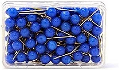 magnetoplan 111165003 Pinnadeln, aus gehärtetem Edelstahl, blau