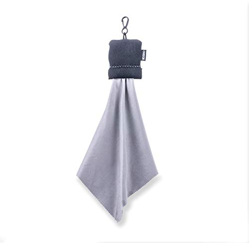 Carson Bolsa portátil Stuff-It Pro, paño de Microfibra para Limpiar Lentes, Ideal para Limpiar Lentes ópticas, Gafas, Pantallas y Mucho más (SN-80BKAM).