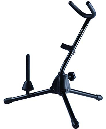 Rayzm Alt-/Tenorsaxophonständer mit Abnehmbarem Flöten-/Klarinettenhalter, Verstellbarem und Tragbaren Ständer für Altsaxophon, Tenorsaxophon, Klarinette & Flöte