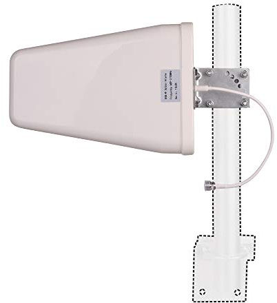 10 dBi Wideband Directional Antenna High Gain Log Periodic Antennas 50 Ohm 3G/4G/LTE/Wi-Fi Universal Fixed Mount Yagi Antenna (698-2700 MHz)