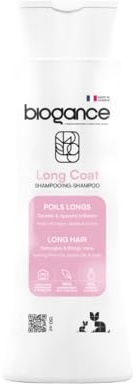 Biogance - Shampooing Poils Longs - Long Coat - 150 ML - Produit hygiène pour Chat - à Base d’Huile de jojoba, d’Evening Primrose, d’inuline