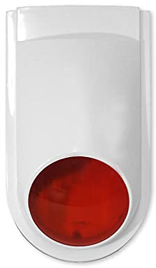 Außensirene mit Funkverbindung – 120 dB Drahtlose Alarmsirene HUXGO HXA516 | Anti-Tamper-Funktion, optisches & akustisches Signal, integrierte Batterie