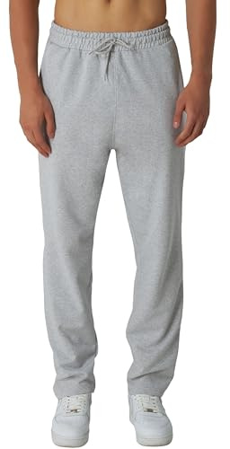 ROSS CAMP Pantalon de Sport Homme - Pantalons de Jogging Hommes - Sport Hommes Longs Coton, Loisirs Pantalon d'entraînement, Survêtement Joggers Moderne (Gris, XL)
