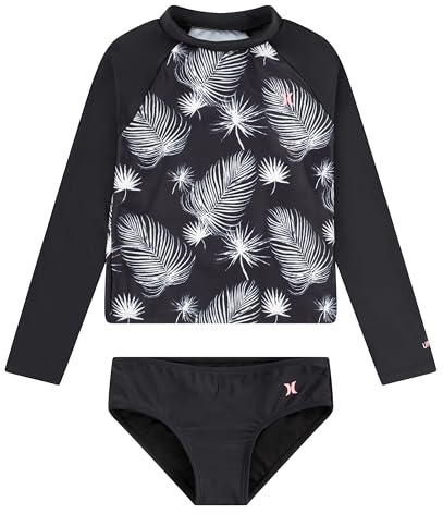 Long Sleeve Rash Guard 2-Piece Swimsuit