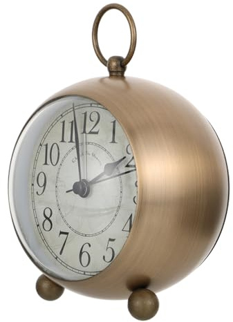 Cabilock Despertador Luminoso para Dormitorio Reloj De Escritorio Vintage Sin Reloj De Noche Silencioso para Uso Diario