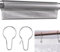 REJOECE 75 Piezas Anillos De Cortina De Ducha Acero Inoxidable, 7 x 3.8cm Anillas para Cortinas, Ganchos Cortina Ducha, Anilla Cortina De Acero Inoxidable para Clasificación Y Organización(Plateado)