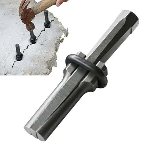 Spaltkeile für Steinsplitter | Robuster Steinkeil | Unterlegscheibe und Keil, Holzspalter, Eisenmeißel und Steinschneidewerkzeuge