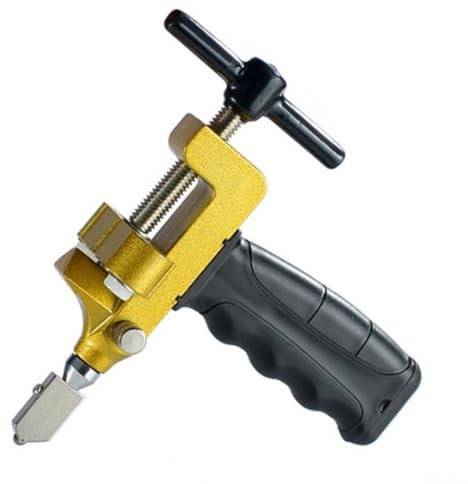 Zilimontt Outil 2 en 1 pour couper le carrelage en verre, outil à main, outil de coupe de miroir, pour couper le verre brisé