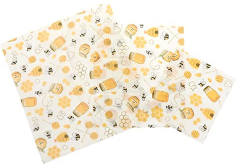 Ipetboom 3pièces Enveloppes Alimentaires Cire Abeille Réutilisable Alternatives Pour Cuisine