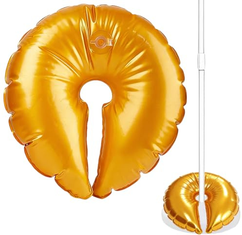 CREATCABIN Bolsas de Agua Doradas para Soporte de Columna de Globos, Arco de Globos, Base Rellenable con Agua, Pesas para Globos, Base para Fiestas, Bodas, Cumpleaños Y Navidad 36.5cm