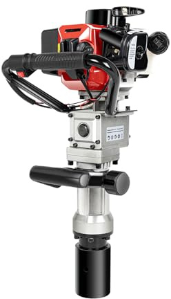 Raschiatore a 2 tempi, a benzina, modello JH-55, 32,6 cc, con 2 manicotti (55/70 mm), doppio manico, con potenza di 0,9 kW, per giardino, agricoltura e piccoli cantieri