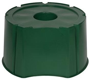 monobloc Support solide pour eau tonnes avec volume 200/300 l en plastique solide en vert. Dimensions Extérieures Ø x H : 70 x 38 cm