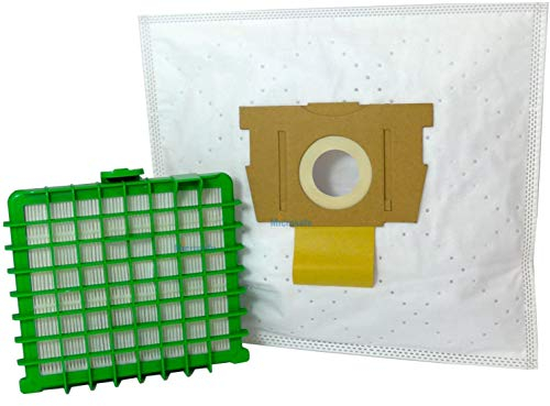 20 Staubsaugerbeutel + 1 HEPA-Filter für Rowenta Silence Force (extrem) RO5825, RO5827, RO5833, RO5911/11 von Microsafe