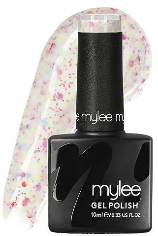 Mylee Gel Nail Polish 10ml [Sprinkles] UV/LED Soak-Off Nail Art Manicure Pedicure for Professional, Salon & Home Use [Confetti Range] - Long Lasting & Easy to Apply