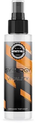 Infinity Wax Synergy Vitality 250ml - revitalizador cerámico y SiO Topper, Aumenta Brillo y longevidad, Puede usarse como sellador o Refuerzo, Alta adherencia a Base de disolvente.