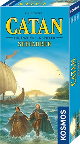 KOSMOS 682729 Catan - Seefahrer Ergänzung für 5-6 Personen, Ergänzung zur Erweiterung Seefahrer, Brettspiel ab 10 Jahre für 2-6 Personen, Siedler von Catan