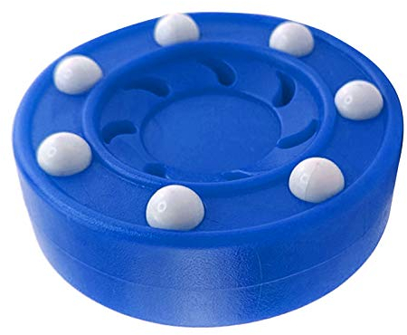 U/ D Durevole ABS ad alta densità Street Land Hockey Practice Puck con equilibrio perfetto per Ice Inline Street Roller Hockey Training (blu)