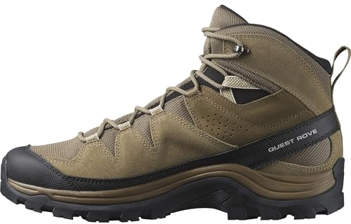 Salomon Herren Quest Rove Gore-tex Hiking Shoe, Kangaroo Kelp Black, 46 2/3 EU