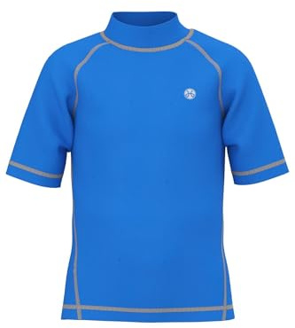 Boys Short Sleeve Rash Vest - Kids UPF 50+ Rash Guard Rashguards Child Surfing T-Shirt Surfshirt Children UV Beach Swim Tee Swimwear Youth Water Sports Top Pool Workout Diving Royal 13y