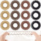 Aniuge Hair Ties,Spiral Hair Ties,Clear Hair Bands,Spiral Phone Cord Hair Ties Wrap Band-Strong Hold, Waterproof - Suitable for All Hair Types(12PCS)