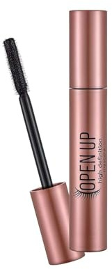 Flormar Open Up HD Mascara Schwarz mit Silikonbürste –Langanhaltende Wimperntusche für Volumen & Länge bei Feinen Wimpern – Kein Verklumpen, Kein Verschmieren – Für Ausdrucksstarke Wimpern