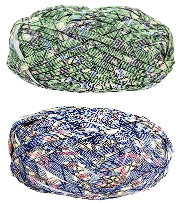 Spldsun 2 Pezzi Filati Maglieria All'Uncinetto, Filato per Tessitura All'Uncinetto, T-Shirt Filati Tessuto Filato, per Tessitura Cesti di Filati All'Uncinetto