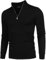 COOFANDY Herren Rollkragenpullover 1/4 Zip Neck Stehkragen Pullover Rollkragen Strickpullover Winterpullover Warm Pulli Stehkragen Pullover Troyer Slim Fit Pullover Schwarz M