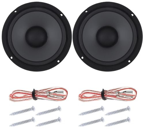 DriSentri 2 Pieces 6.5 Inch 600W 2-Way Car HiFi Coaxial Speaker Full Range Frequency Speaker, Non Destructive Installation Car Coaxial Auto Music Stereo Full Range Frequency Hifi Speakers