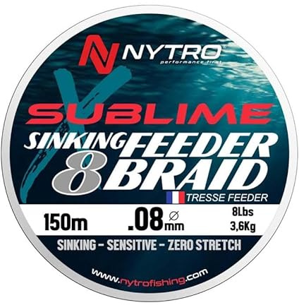 Nytro Sublime X8 Sinking Feeder Braid 0.12