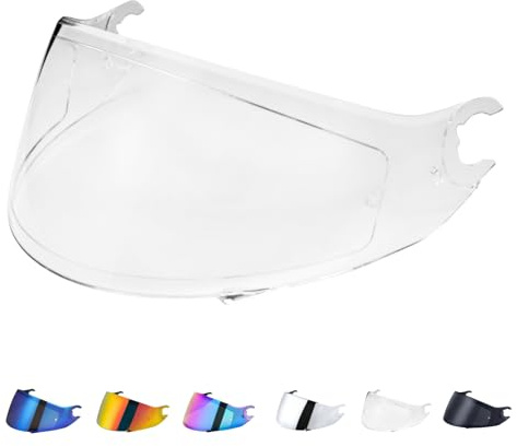 Motorradhelm Visier für Shark D Skwal D-Skwal 2 Spartan Carbon,Helmvisier Motorrad Windschutz Helm Objektiv Visier Vollgesichts,Helmvisiere Zubehör Ersatz(Klar)