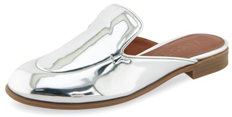 Aerosoles Women's Wilda Mule, Silver Mirror Faux Leather, 7M