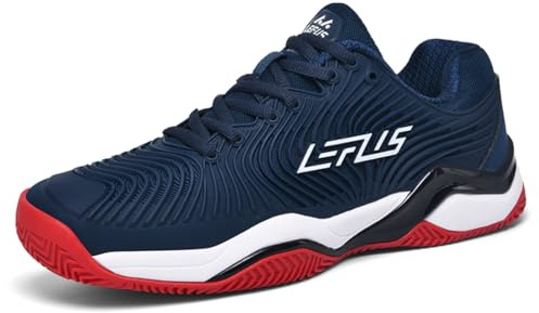 omcam Chaussures de Volley-Ball pour Hommes Baskets de Tennis de Table légères et Respirantes Baskets de Mode de Marche Confortables Mesh Workout Chaussures de Badminton,Noir,44 EU
