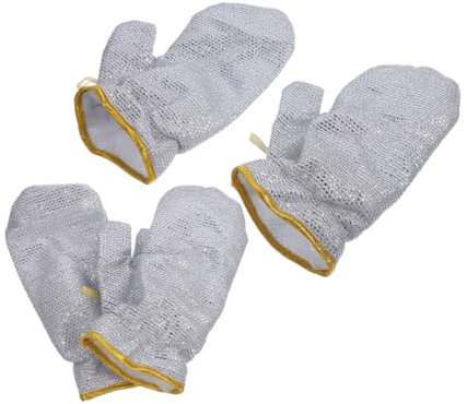 DIYEAH 4 Stück Anti-scenen-dickelhandschuhe Reiben Handschuhe Leichter Küchenhandschuh Küchenreinigungshandschuh Wiederverwendbarer Geschirrspülhandschuh Handschuhe Küche Silver Gummi