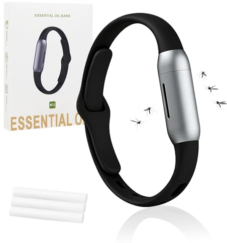 Braccialetto Anti-Zanzare, Repellente Insetti Naturale alla Citronella, Protezione fino a 30 Giorni, Impermeabile per Outdoor, Campeggio, Trekking, Adulto e Bambino