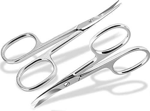 InstrumenteNrw Linkshänder Nagelschere Set - Klassisch, Silber, Edelstahl, 9.5 cm, PREMIUM Qualität