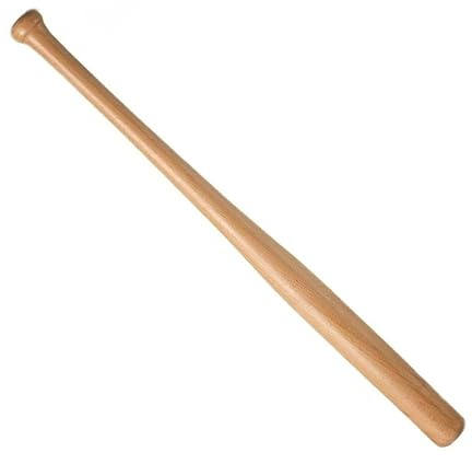 Gummiprodukt Baseballschläger in Holz braun, 74 cm
